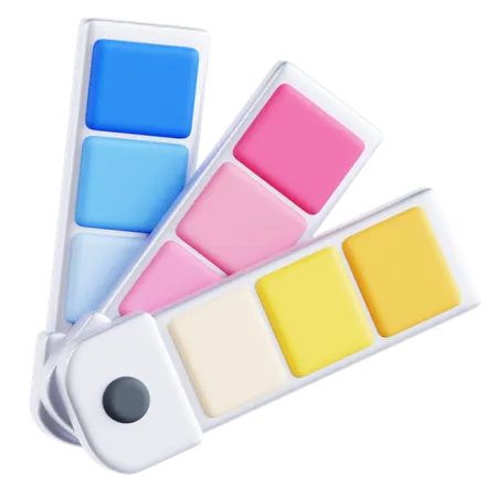 색상 팔레트  3D Icon