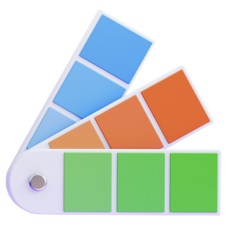 Color palette  3D Icon