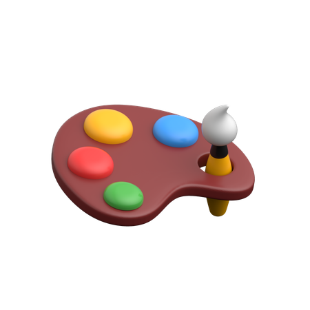 색상 팔레트  3D Icon