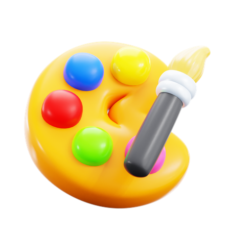 Color Palette  3D Icon