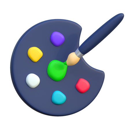 Color Palette  3D Icon