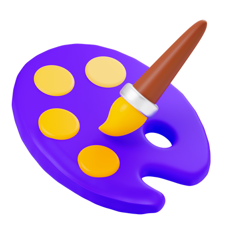 Color palette  3D Icon