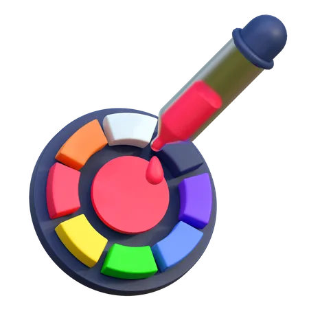 Color Palette  3D Icon