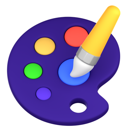 Color Palette  3D Icon