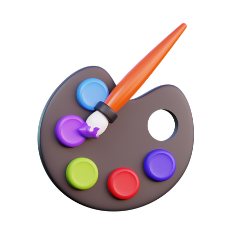 Color Palette  3D Icon