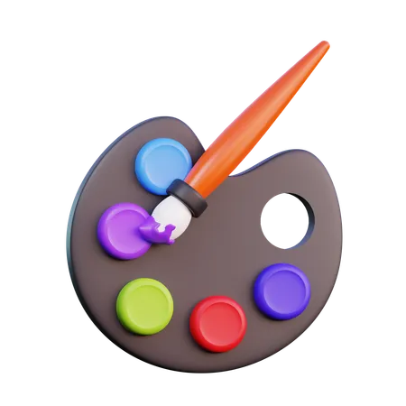 Color Palette  3D Icon