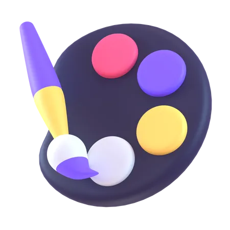 Color Palette  3D Icon