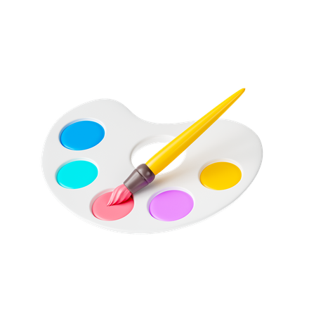 Color Palette  3D Icon