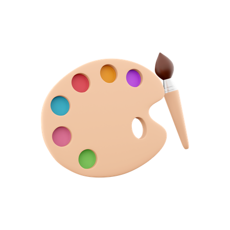 Color Palette  3D Icon