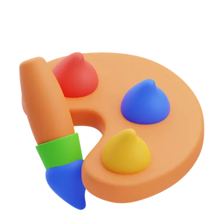 Color Palette  3D Icon