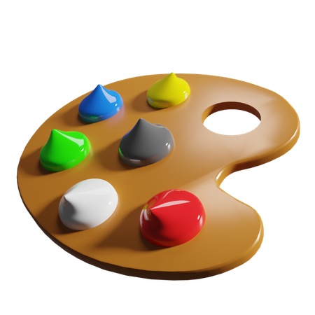 Color Palette  3D Icon