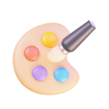 Color Palette  3D Icon