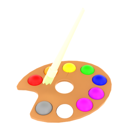 Color palette  3D Icon