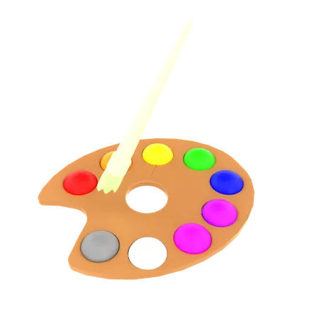 Color palette  3D Icon