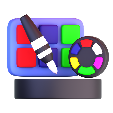 Color Palette  3D Icon