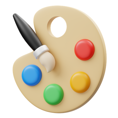 Color Palette  3D Icon