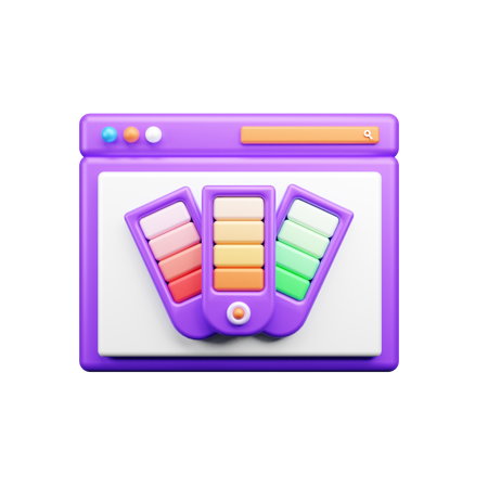 Color palette  3D Icon