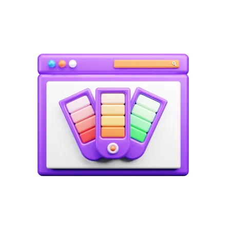 Color palette  3D Icon