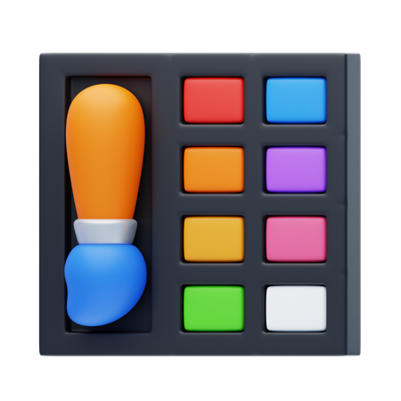 Color Palette  3D Icon