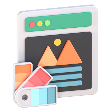 Color Palette  3D Icon