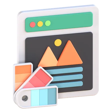 Color Palette  3D Icon