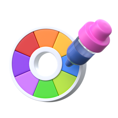 Color Palette  3D Icon