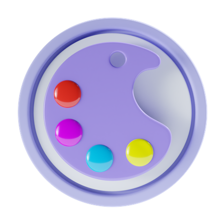 Color Palette  3D Icon