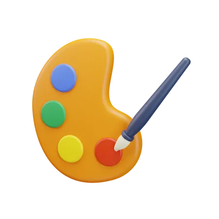 Color Palette  3D Icon