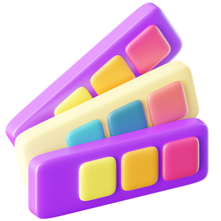 Color Palette  3D Icon