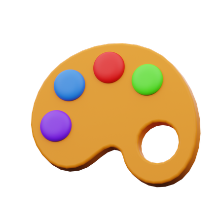 Color Palette  3D Icon