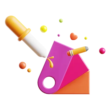 Color Palette  3D Icon