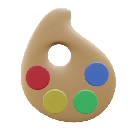 Color Palette  3D Icon