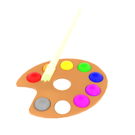 Color palette  3D Icon