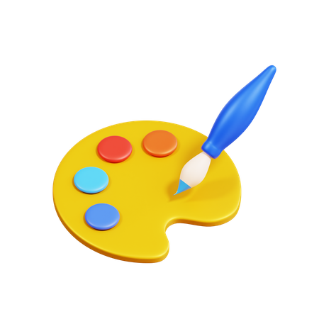 Color Palette  3D Icon