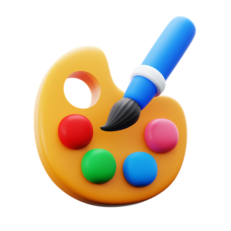 Color Palette  3D Icon