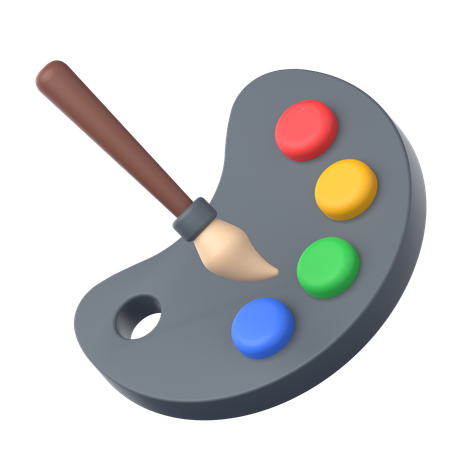 Color Palette  3D Icon