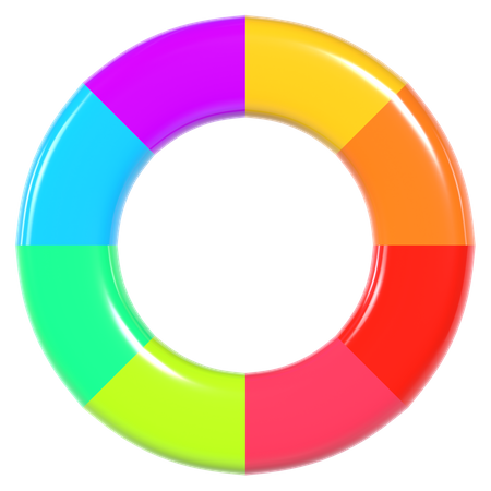 Color palette  3D Illustration