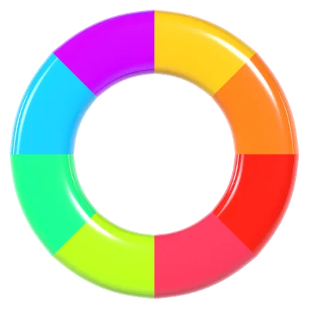 Color palette  3D Illustration