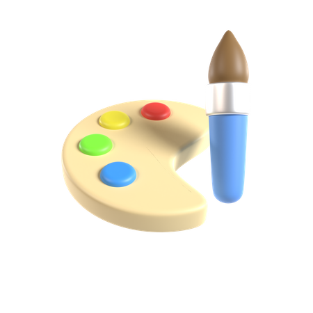 Color Palette  3D Illustration