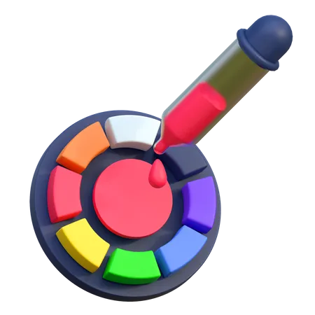 Color Eyedropper Tool Icon Graphic Design 3 D Illustration 3D Icon