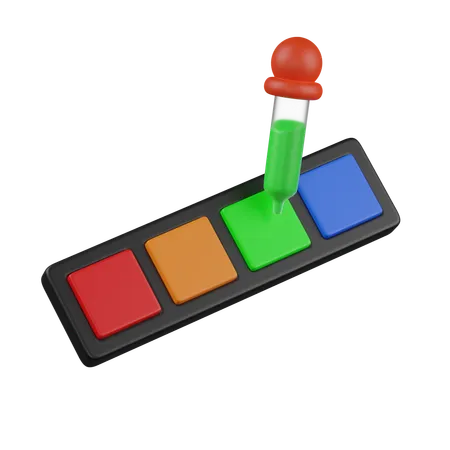 Color Palette Picker  3D Icon