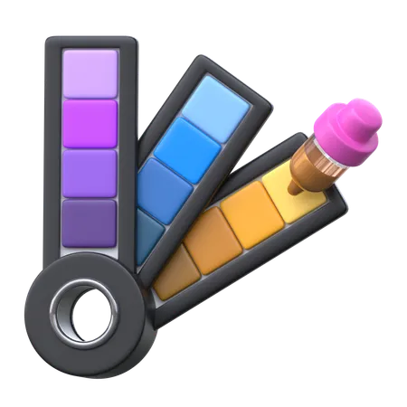 Color Palette Picker  3D Icon