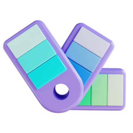 Color Palettes 3D Icon