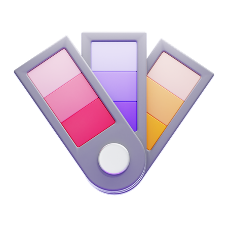 Color pallate  3D Icon