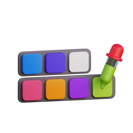 Color Pallete  3D Icon