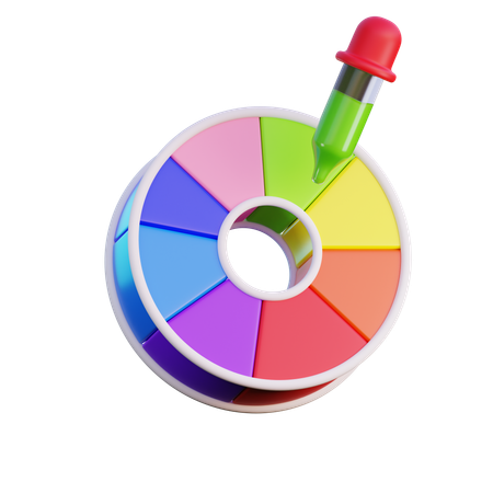 Color Pallete  3D Icon