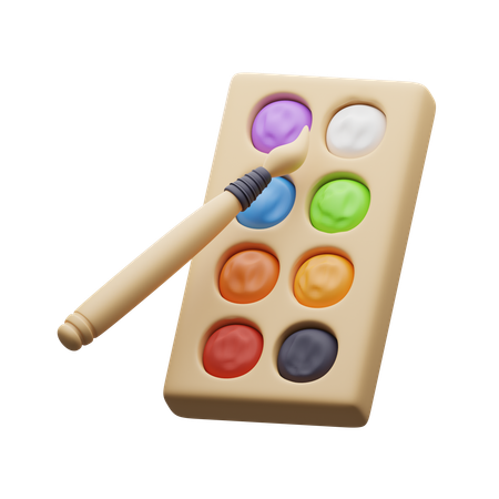 Color pallete  3D Icon