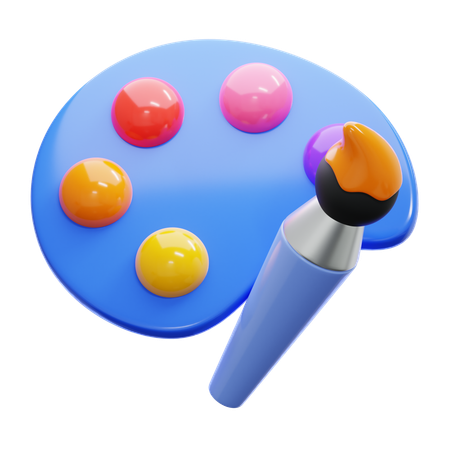 Color Pallete  3D Icon