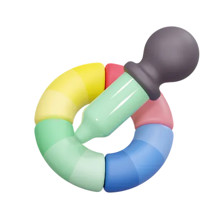 Color Picker Illustration 3D Icon