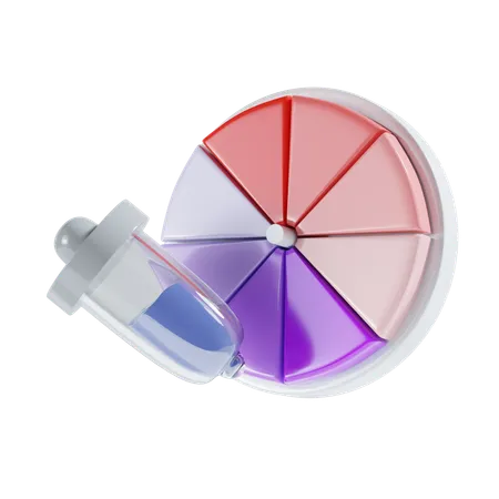 Color Picker 3 D Icon Illustration 3D Icon
